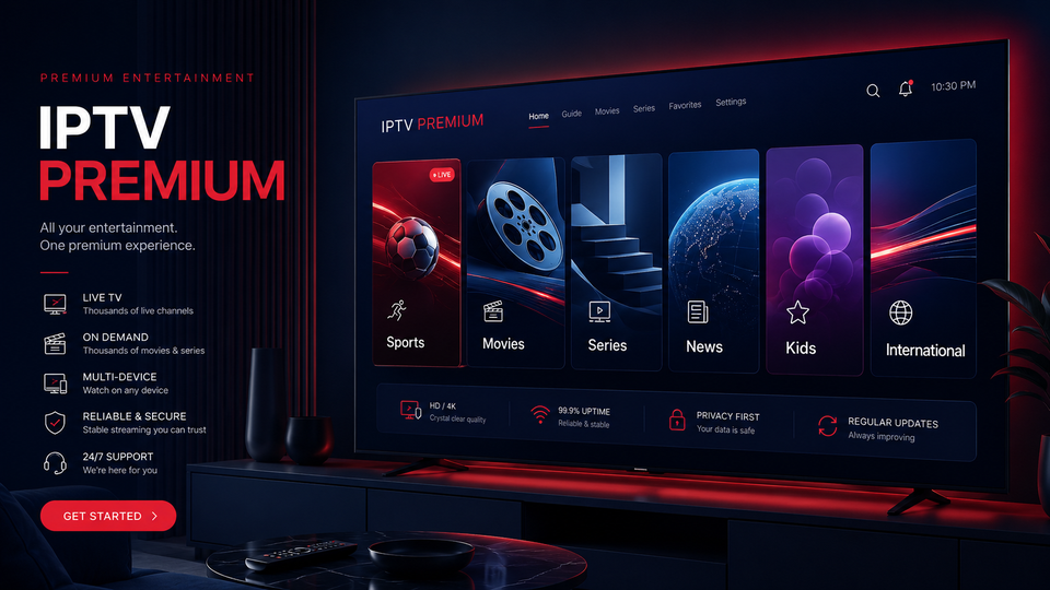 Check Pure IPTV channel categories and content on Smart TV