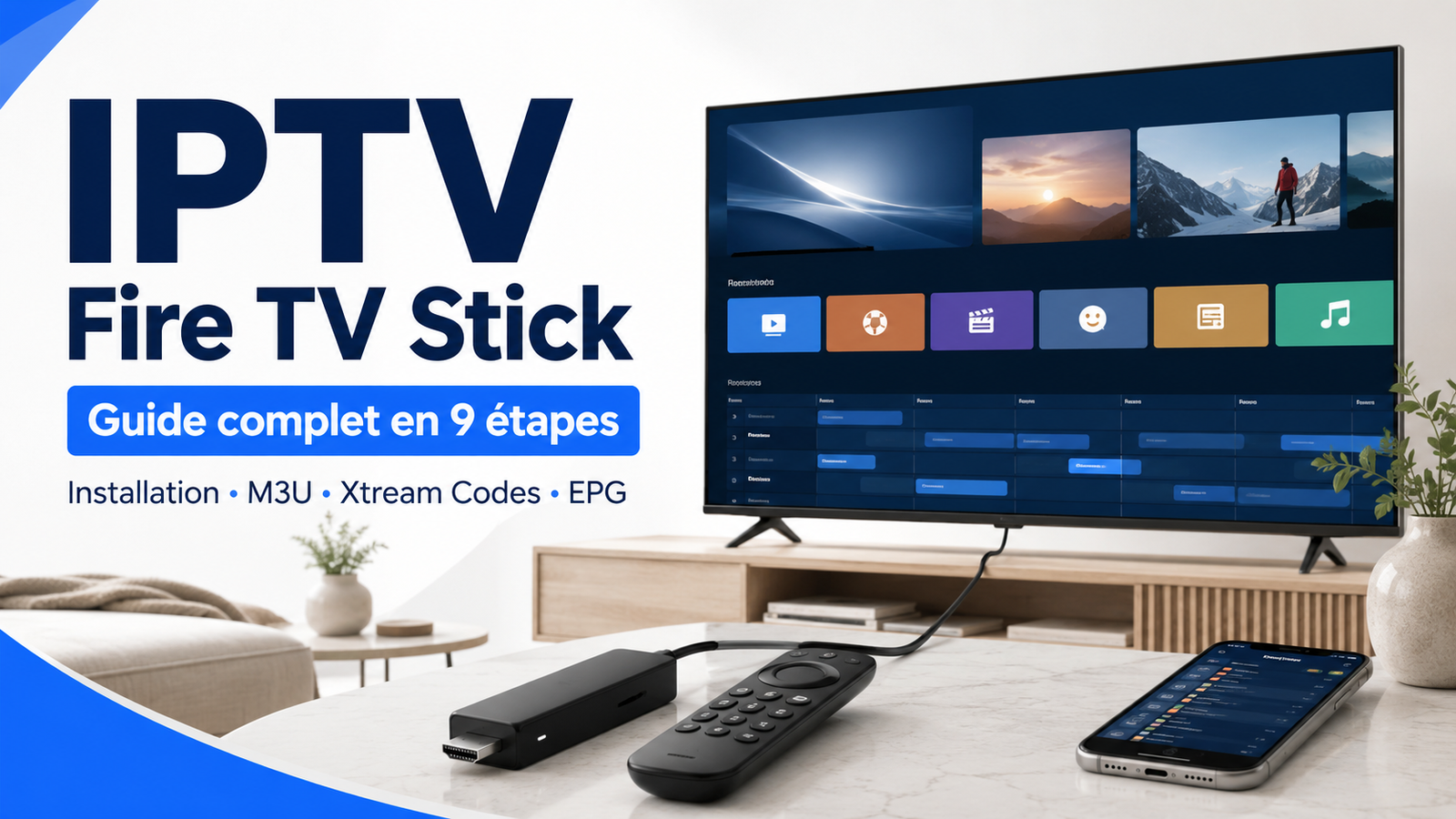 IPTV Fire TV Stick : guide d’installation en 9 étapes