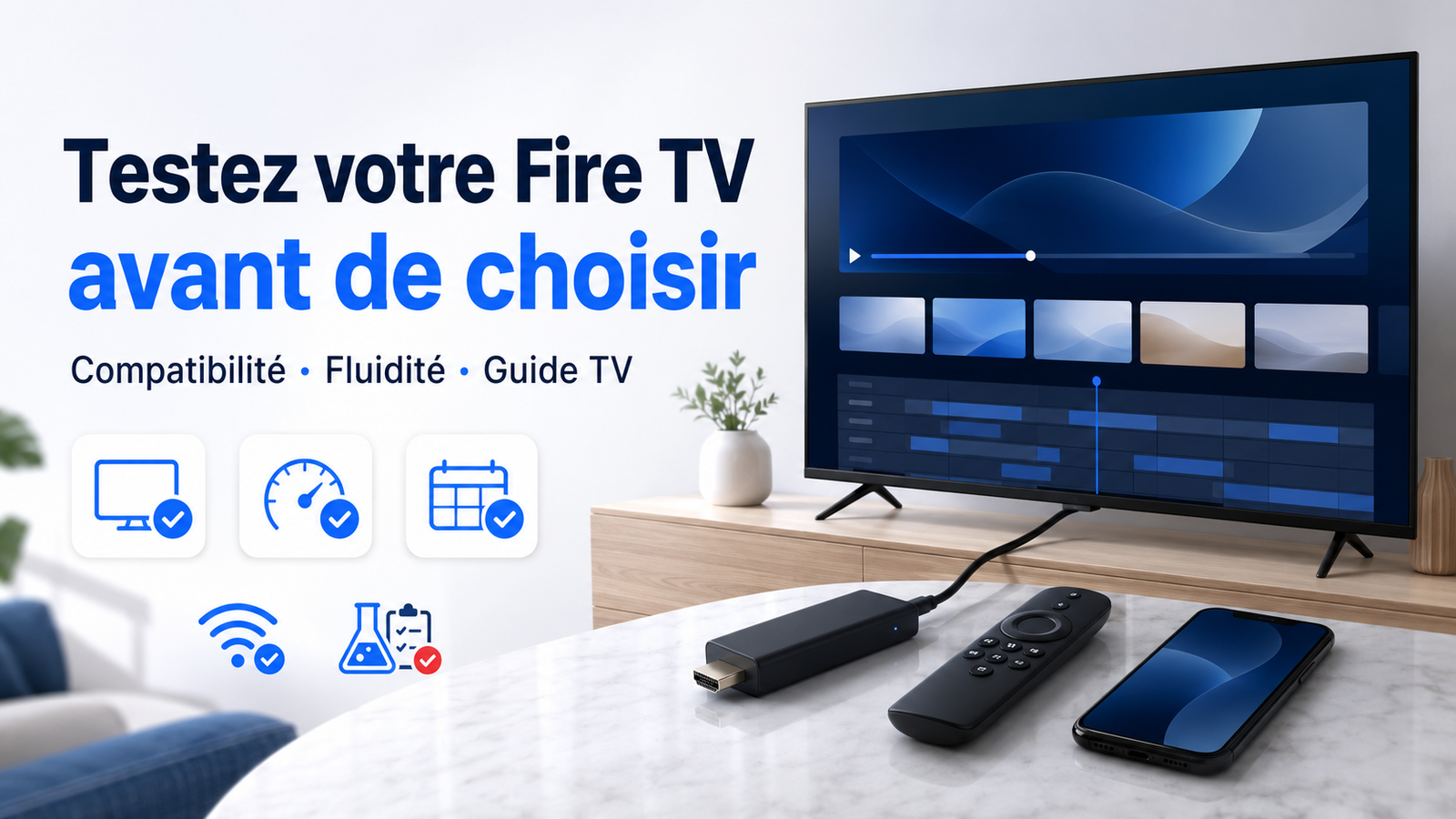 Tester IPTV Fire TV Stick avant de choisir