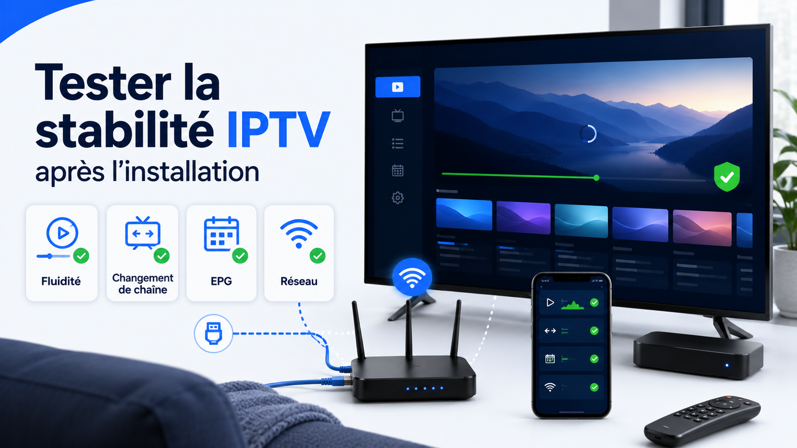 Tester la stabilité IPTV après l’installation